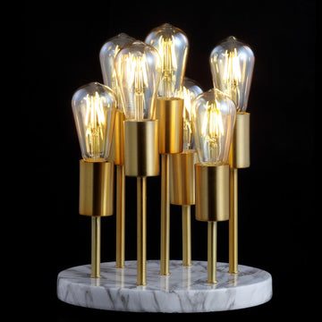 Pleiades 13.5" Modern Metal/Resin LED Accent Lamp - JONATHAN Y